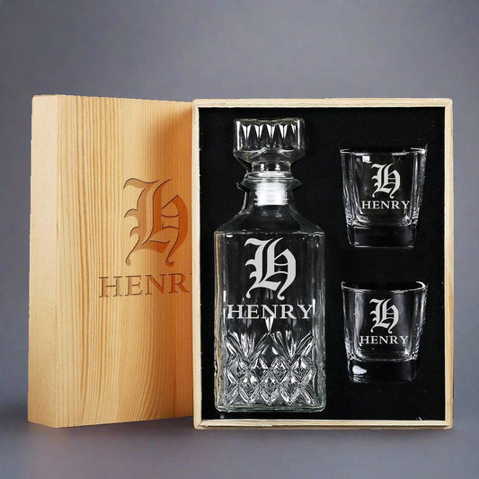 Personalized Groomsmen Gift Decanter Set - CustomizationMart