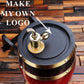 Personalized Barrel with Metal Tap, Groomsmen Gifts, Christmas Gift - Dark Red Engravedideas