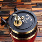 Personalized Barrel with Metal Tap, Groomsmen Gifts, Christmas Gift - Dark Red Engravedideas