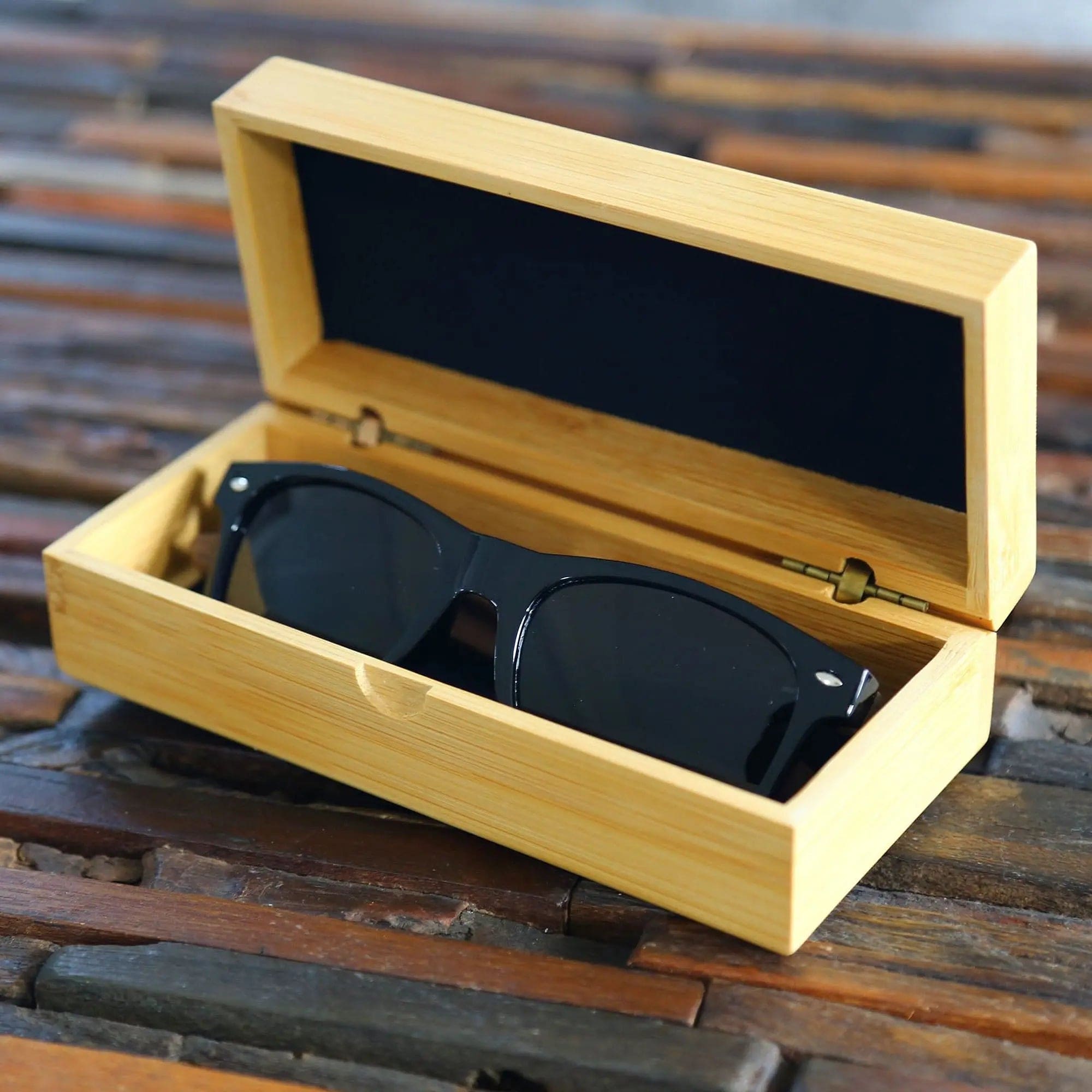 Wooden Sunglasses Men Bamboo Black Walnut Polarized UV 2024 Protection customize engrave Eyewear Sun Glasses in Wood Gift Box personalization